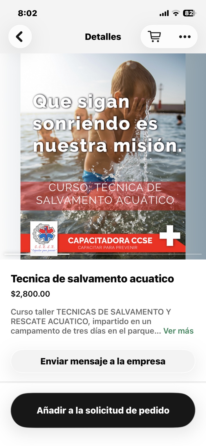 Curso de salvamento acuático
